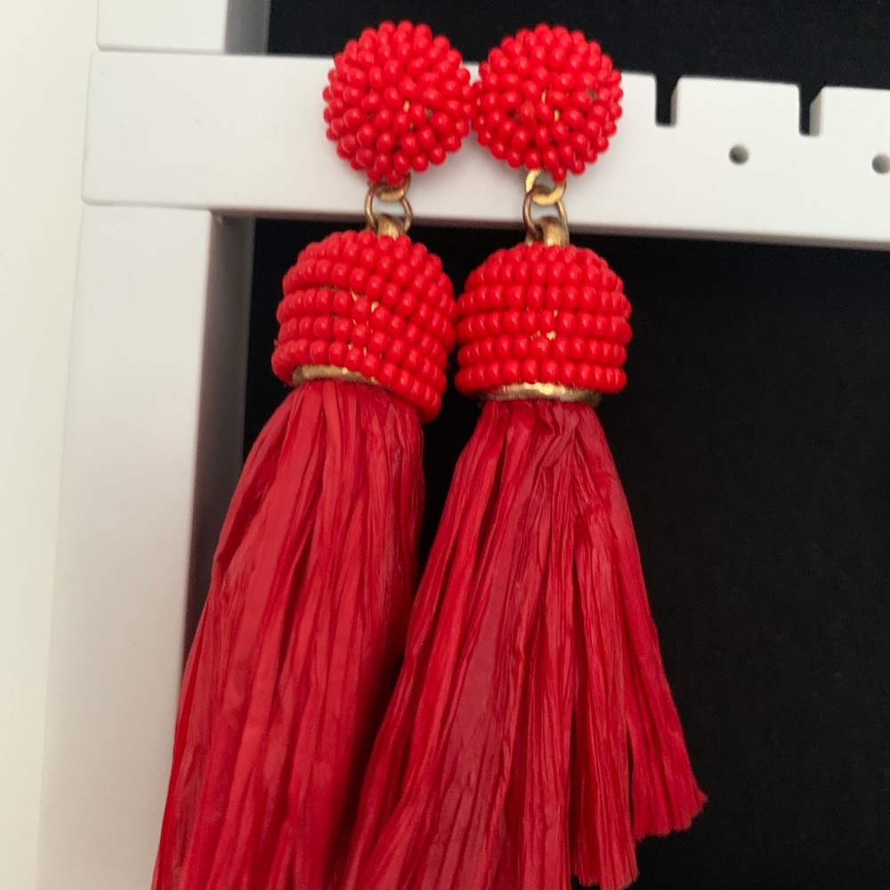 Red earrings
